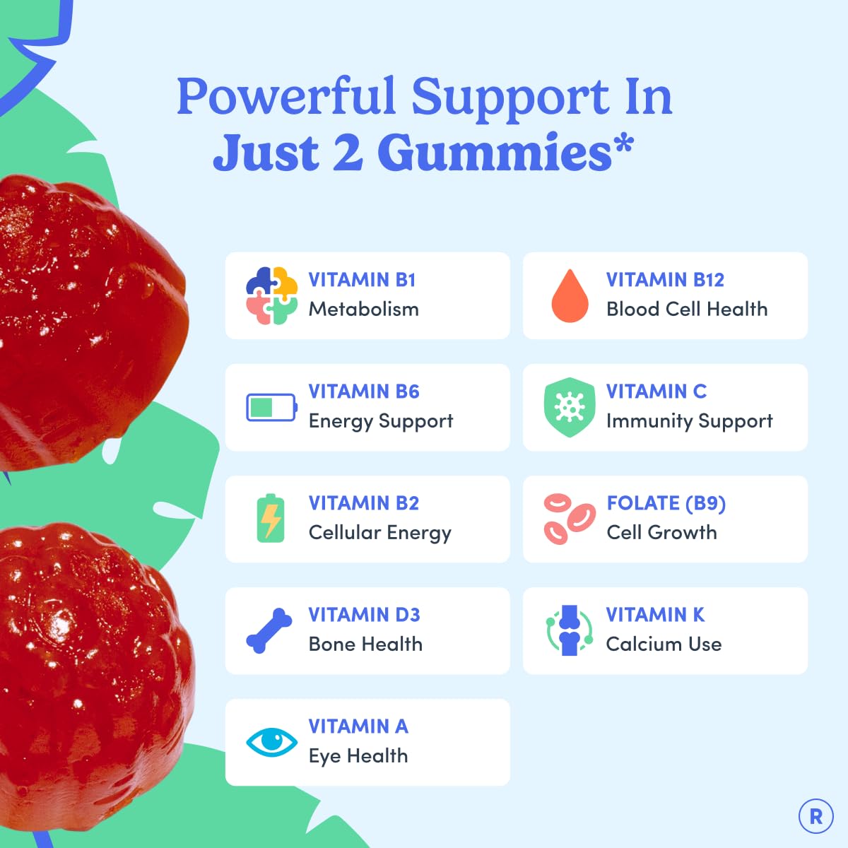 Gummies FIRST DAY sur une main, format pratique