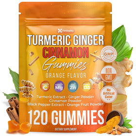 Gummies FitVitality de Curcuma, Gingembre et Cannelle en boîte