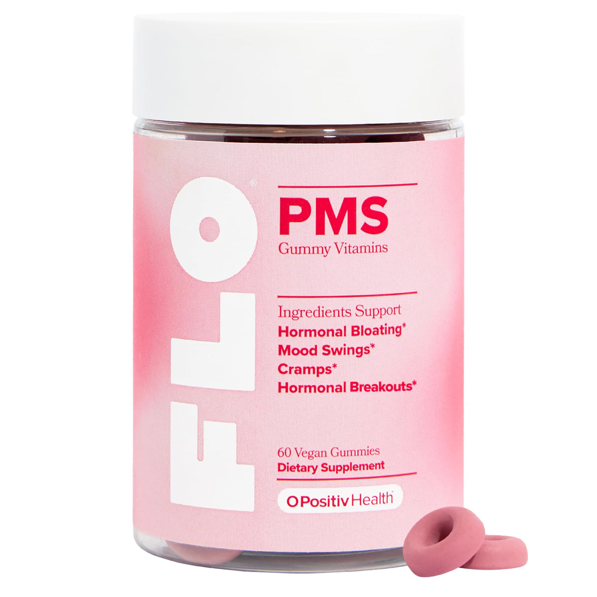 Gummies FLO PMS d'O Positiv pot de 30 gummies vue de face