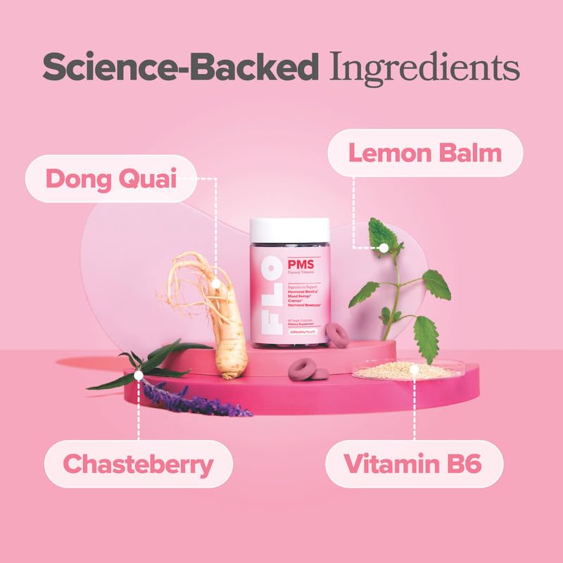 Gummies FLO PMS, présentation des gummies sur une table