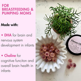 Gummies Flower Child avec moringa et DHA, présentation