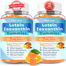 Gummies Flyrocer à la luthéine 25mg en forme d'ours, goût orange