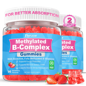 Gummies Flyrocer Complexe de Vitamines B Methylées 180 comprimés vue de face