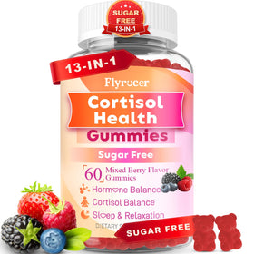 Gummies Flyrocer pour le cortisol, boîte de 60 unités