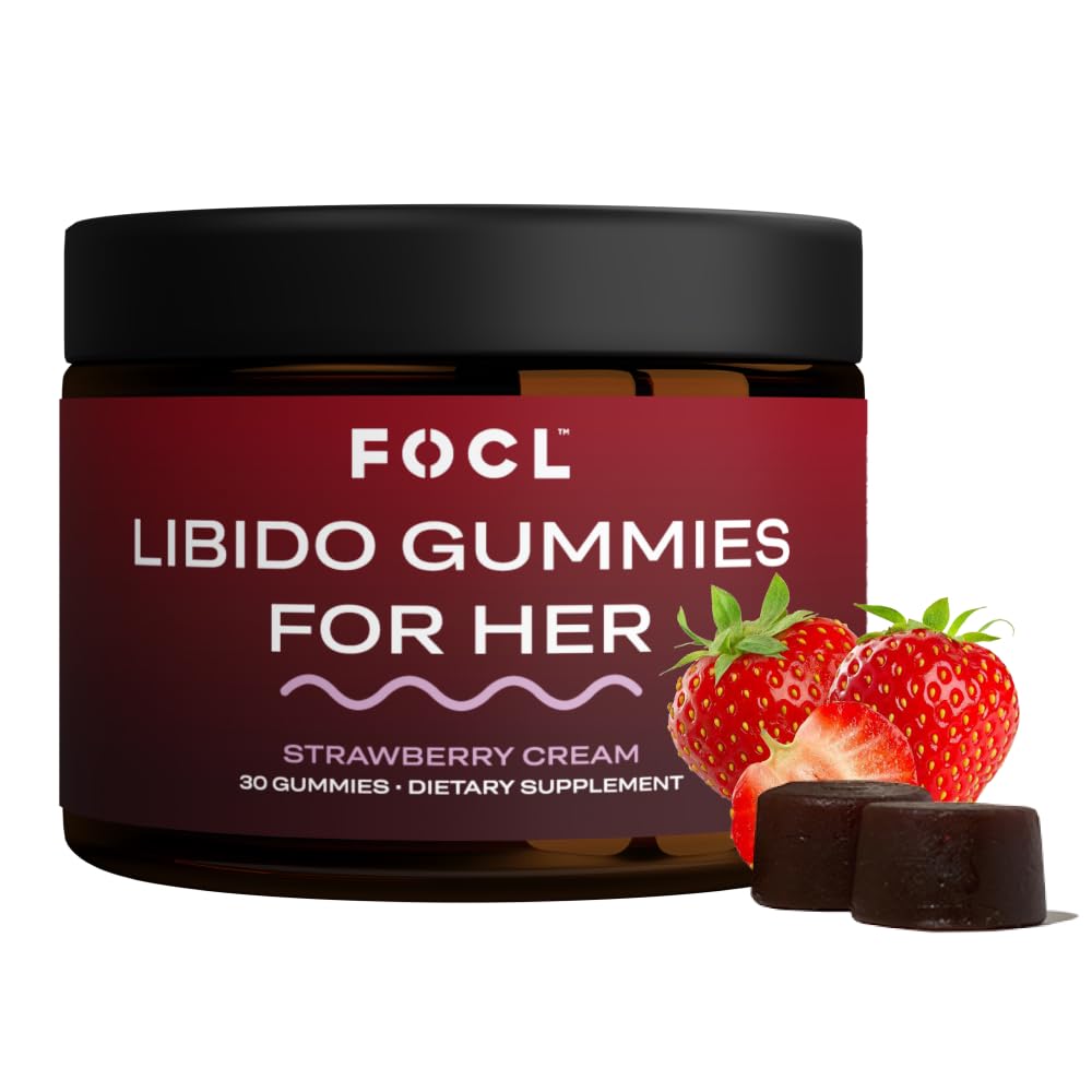 Gummies FOCL Libido Femmes fraise crème en boîte