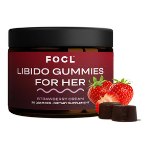 Gummies FOCL Libido Femmes fraise crème en boîte