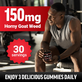 Gummies Force Factor Horny Goat Weed sur une table