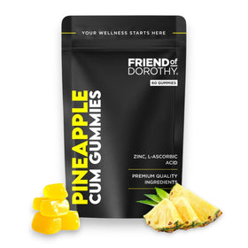 Gummies FRIEND OF DOROTHY au goût ananas, emballage avant