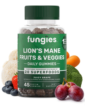 Gummies Fungies Lion's Mane 45 Gummies vue avant avec emballage