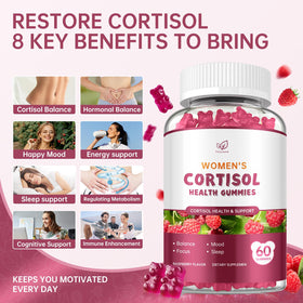 Gummies Fzjjyana pour le cortisol, dosage de 2 gummies