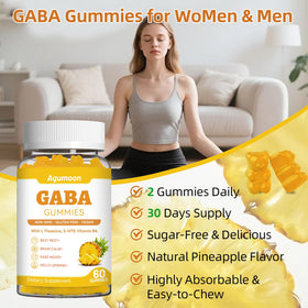 Gummies GABA Agumoon 60 gummies saveur ananas avec des ingrédients
