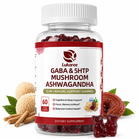 Gummies GABA & Champignons Lukaree en boîte de 231g