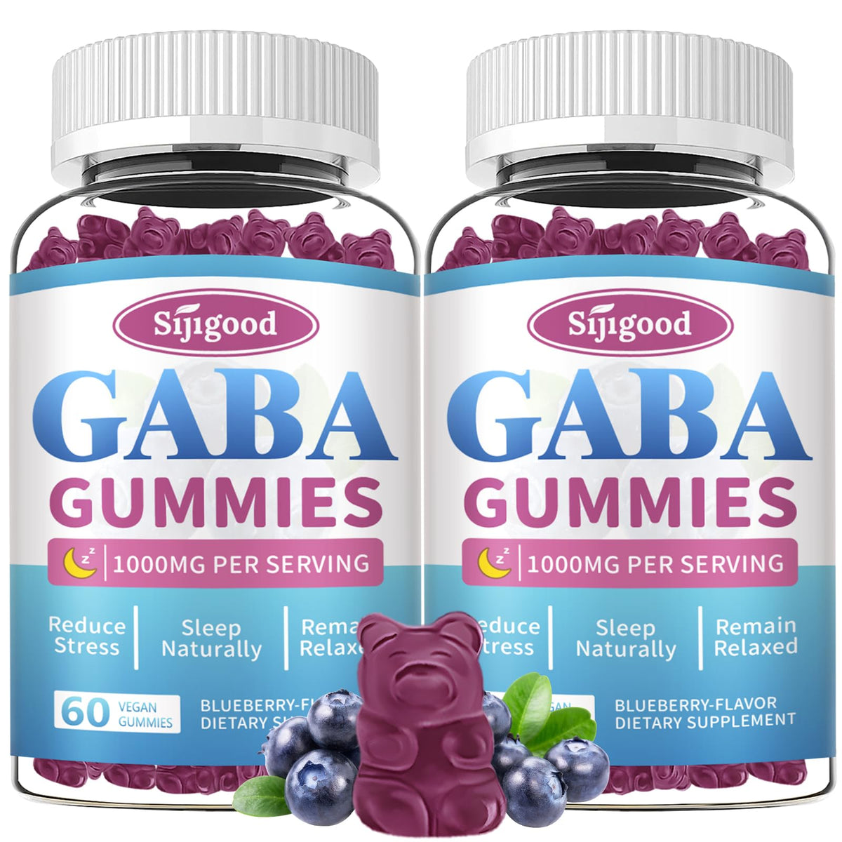 Gummies GABA Sijigood 2 Pack vue de face avec emballage