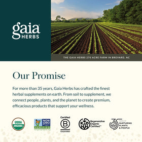Gummies Gaia Herbs avec une cuillère pour dosage