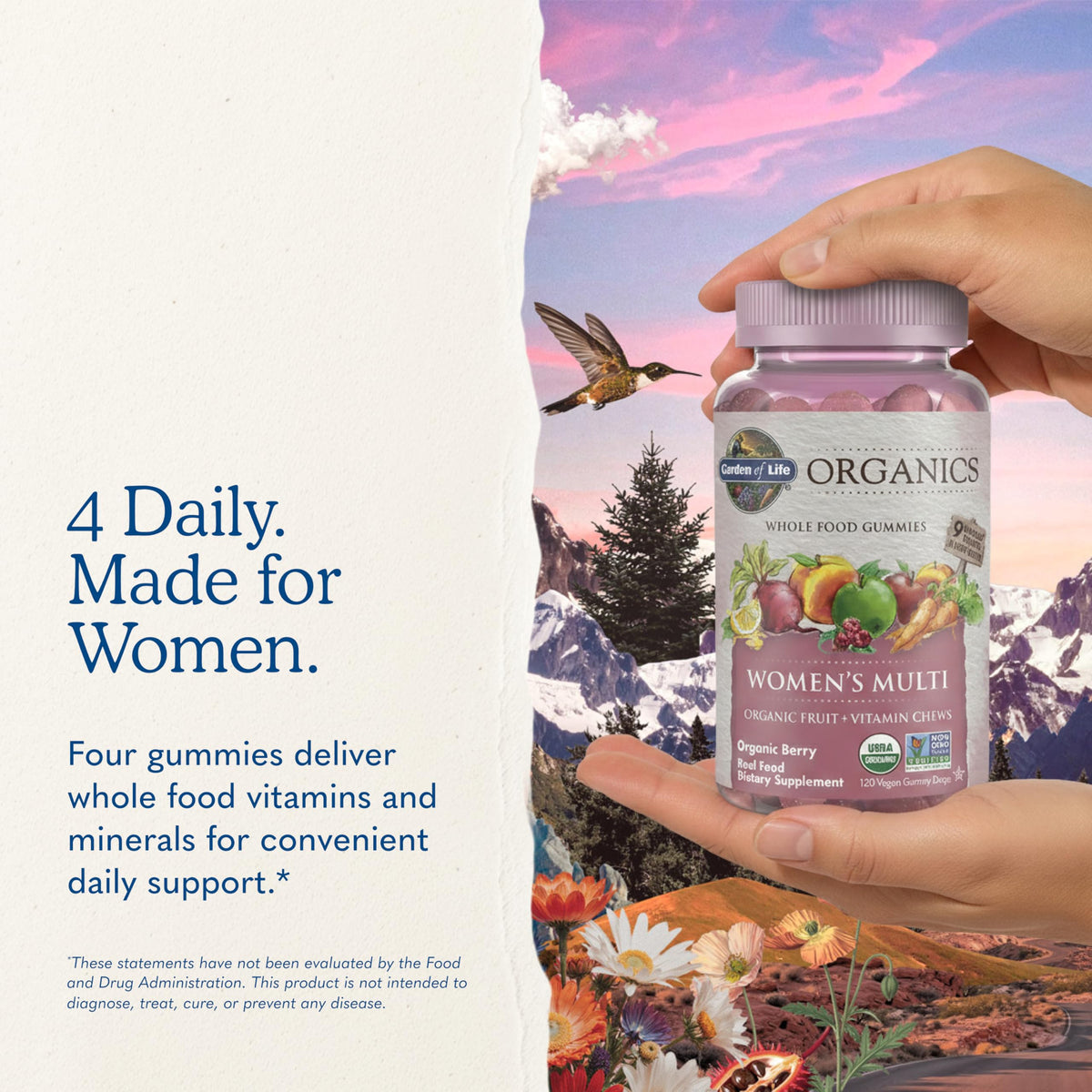 Gummies Garden of Life avec label USDA Organic