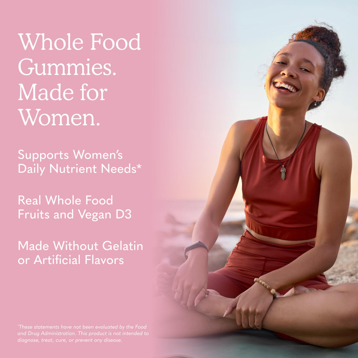 Gummies Garden of Life pour femmes, bouteille ouverte