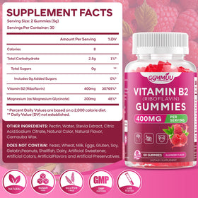 Gummies GGMMUU B2 400mg en gros plan