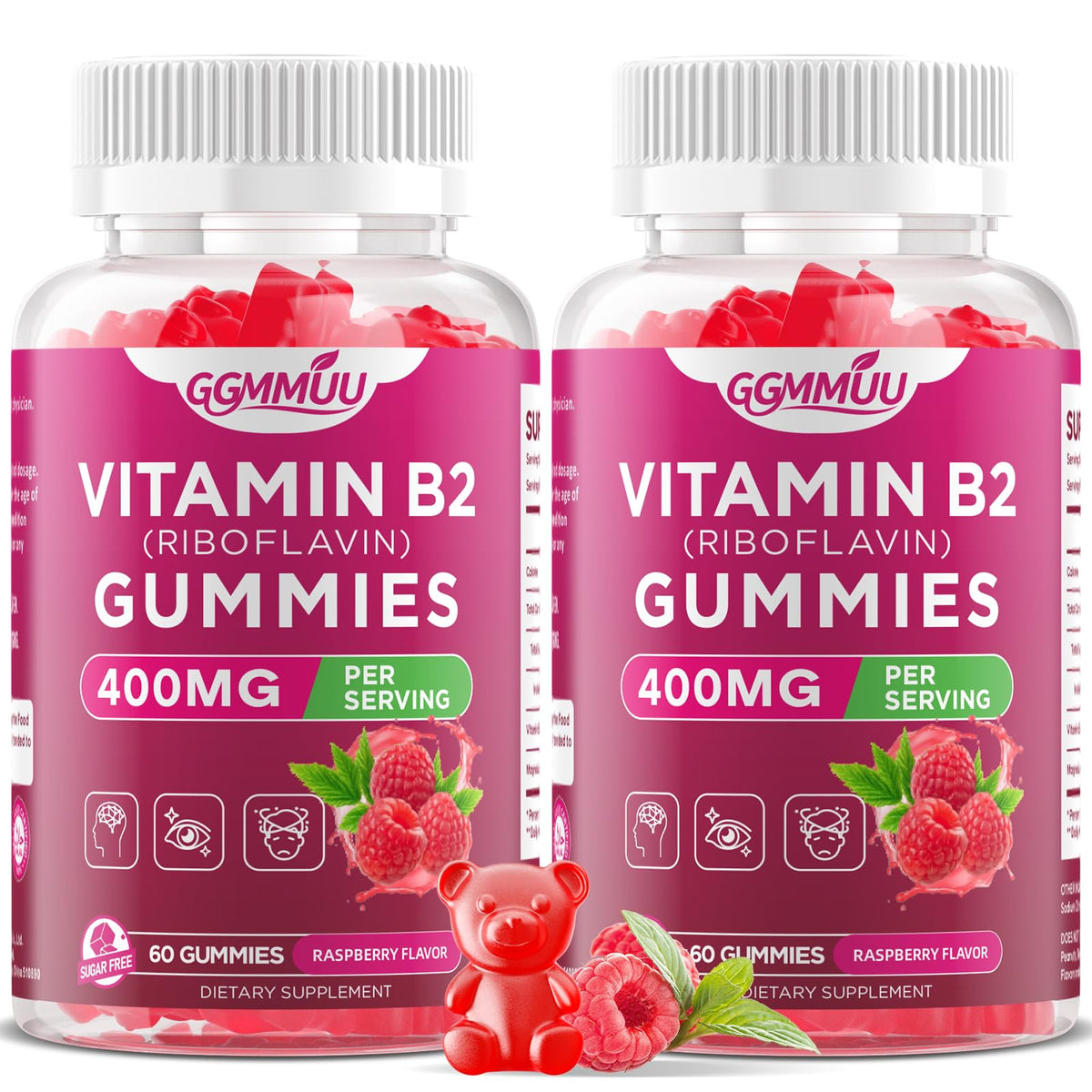 Gummies GGMMUU B2 400mg vue de face avec emballage