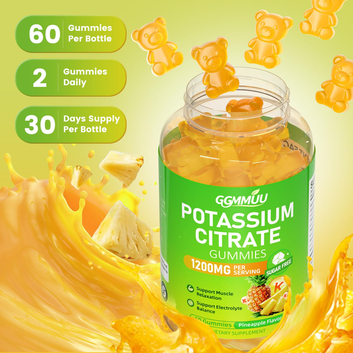 Gummies GGMMUU sur une assiette, présentation attrayante