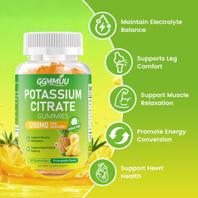 Gummies GGMMUU sur une table, flacon ouvert, 60 gummies