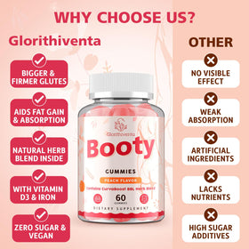 Gummies Glorithiventa dans une main, mettant en avant leur taille et forme