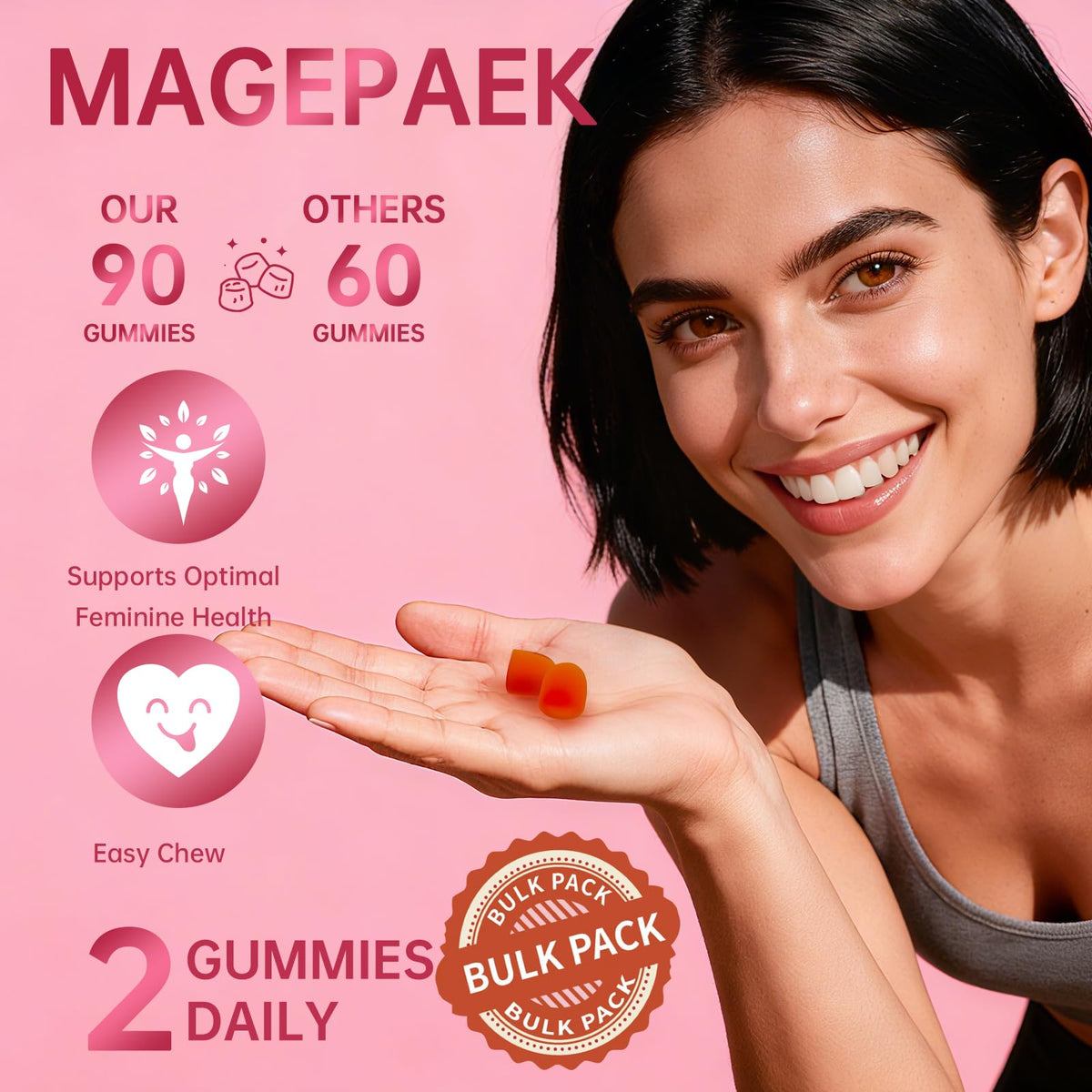 Gummies GlowGems en gros plan, texture moelleuse