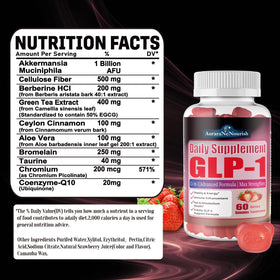 Gummies GLP-1 AuraraNeNourish dans un bol