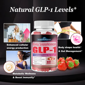 Gummies GLP-1 AuraraNeNourish montrant la texture