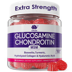 Gummies Glucosamine Chondroitin LILICARE 60 pièces packaging avant