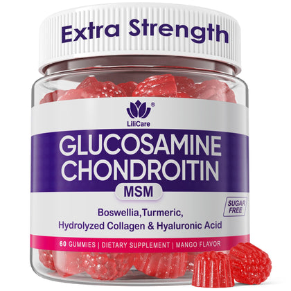 Gummies Glucosamine Chondroitin LILICARE 60 pièces packaging avant