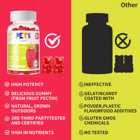 Gummies Glucosamine Chondroitin Pets Purest en gros plan
