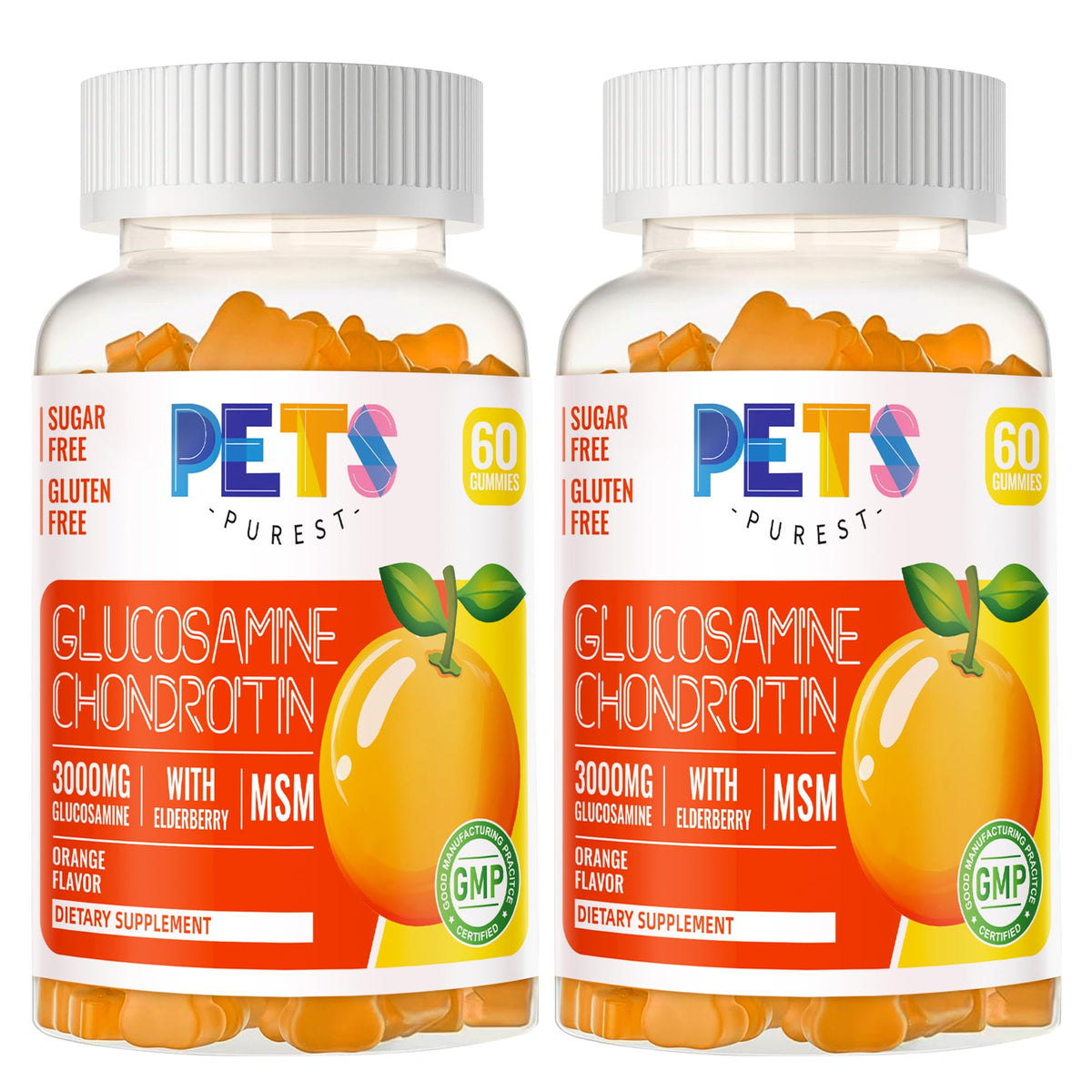 Gummies Glucosamine Chondroitine Pets Purest 472g avant