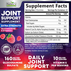 Gummies glucosamine Nature's Gummies avec un goût de baies