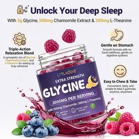 Gummies Glycine LTTLAODIZ, prise en main pour consommation