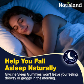 Gummies Glycine NATISLAND sur une table avec d'autres compléments alimentaires