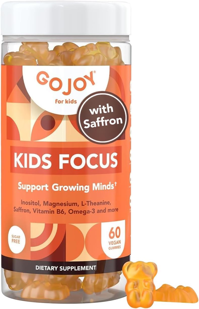 Gummies GOJOY NATURALS pour enfants en vue de face avec emballage orange
