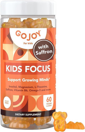 Gummies GOJOY NATURALS pour enfants en vue de face avec emballage orange