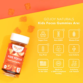 Gummies GOJOY NATURALS prêtes à être consommées par un enfant