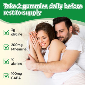 Gummies GREABBY à la glycine sur une table