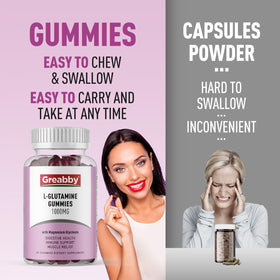 Gummies GREABBY L-Glutamine à côté d'autres compléments alimentaires