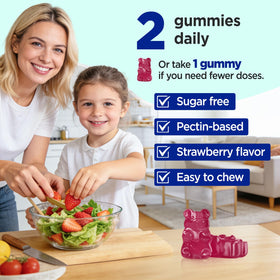 Gummies GREABBY Zinc Picolinate 50 mg avec fraises
