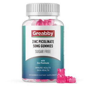 Gummies GREABBY Zinc Picolinate 50 mg, vue de face