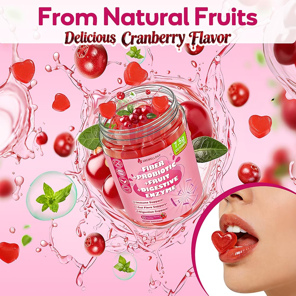Gummies Grewellogy à côté d'un verre d'eau