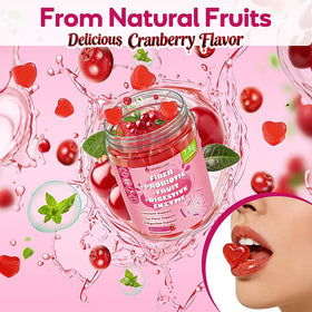 Gummies Grewellogy à côté d'un verre d'eau