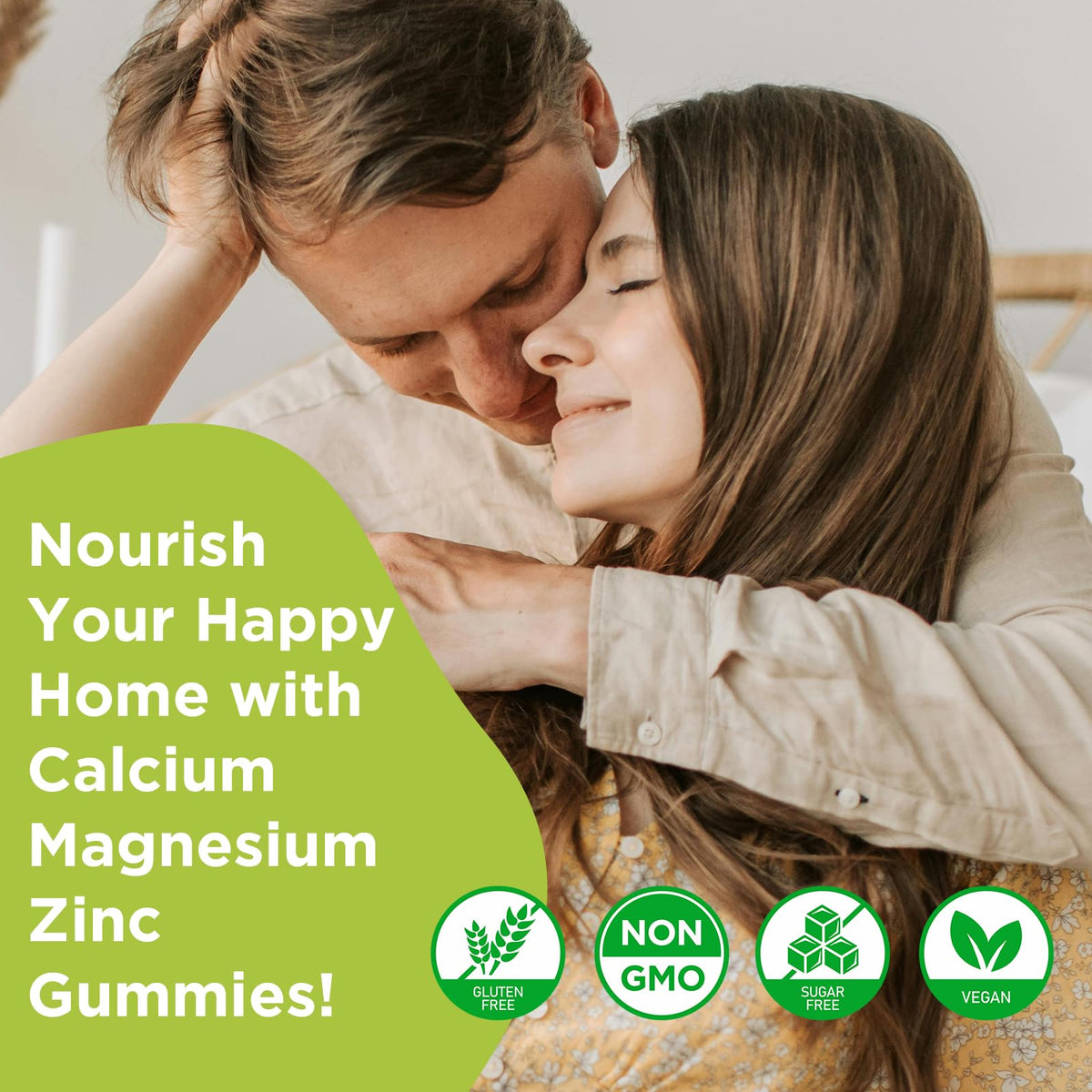 Gummies GrnLife au calcium magnésium zinc, boîte ouverte