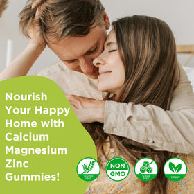 Gummies GrnLife au calcium magnésium zinc, boîte ouverte