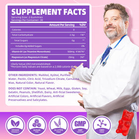 Gummies GrnLife B1 500mg vue arrière du paquet