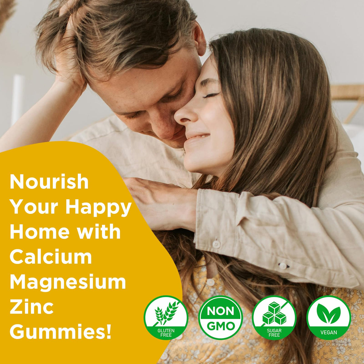 Gummies GrnLife Calcium Magnésium Zinc 120 pièces sur une table