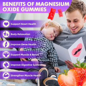 Gummies GrnLife de citrate de magnésium, présentation des gummies