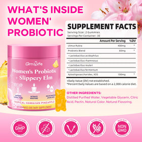Gummies GrnLife pour femmes, texture et couleur ananas